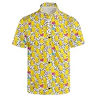 Golf Shirts for Men Dry Fit Classic Sunglass Rubber Duck Short Sleeve Casual Outfit Polo Shirt