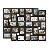 30 Photo 4x6 Wooden Picture Frame Collage 29x38 Inches Available in 6 Color Options Photo Gallery for Wall Wedding Anniversary Gift