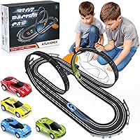 Atlasonix Slot Car Race Tracks Sets - Slot Cars, Race Tracks & Accessories Electric Race Car Track, Dual Electric Race Track for Girls & Boys Age 5 Years+