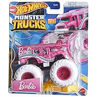 Hot Wheels Monster Trucks Barbie Ultimate Camper, Includes Connect and Crash Car