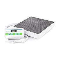 Medical Grade Floor Scale - Portable - Easy to Read Digital Display - Heavy Duty - Home, Hospital & Physician Use - Pound & Kilogram Settings - 12