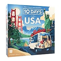10 Days in The USA | Family Road Trip Board Game for All Ages | Designed by Alan Moon - Designer of Ticket to Ride | 2-4 Players | 30 Min | Ages 8 and Up
