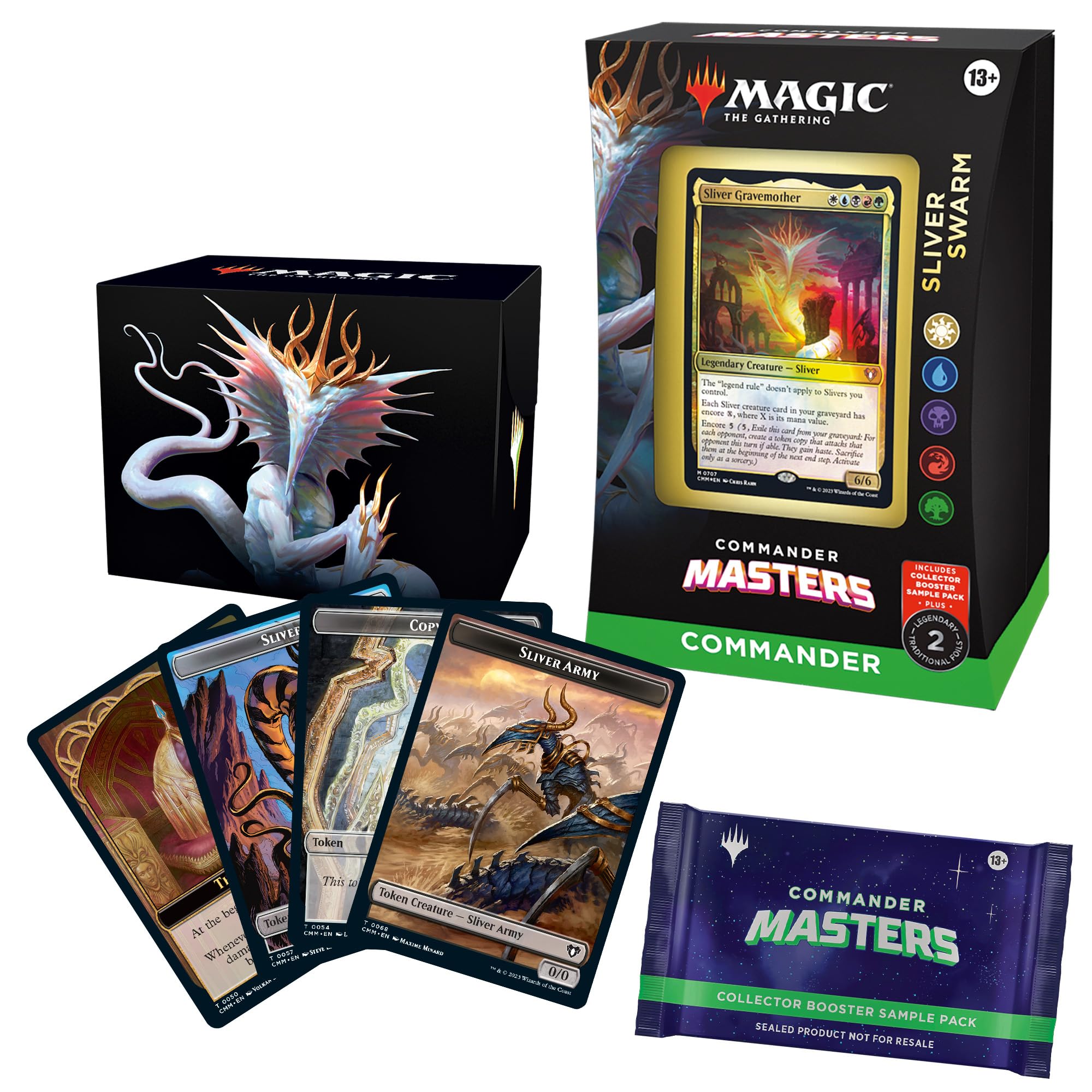 Magic: The Gathering Commander Masters Commander Deck Bundle – Includes All 4 Decks (1 Eldrazi Unbound, 1 Enduring Enchantments, 1 Planeswalker Party, and 1 Sliver Swarm)