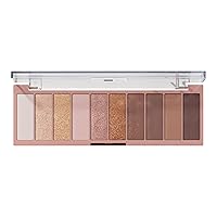 e.l.f. Perfect 10 Eyeshadow Palette, Ten Ultra-pigmented Neutral Shades, Blendable Formula, Vegan & Cruelty-free, Need It Nude (Packaging May Vary)
