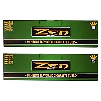 Zen Menthol 100mm Cigarette Tubes – 2 Pack, 400 Tubes Total