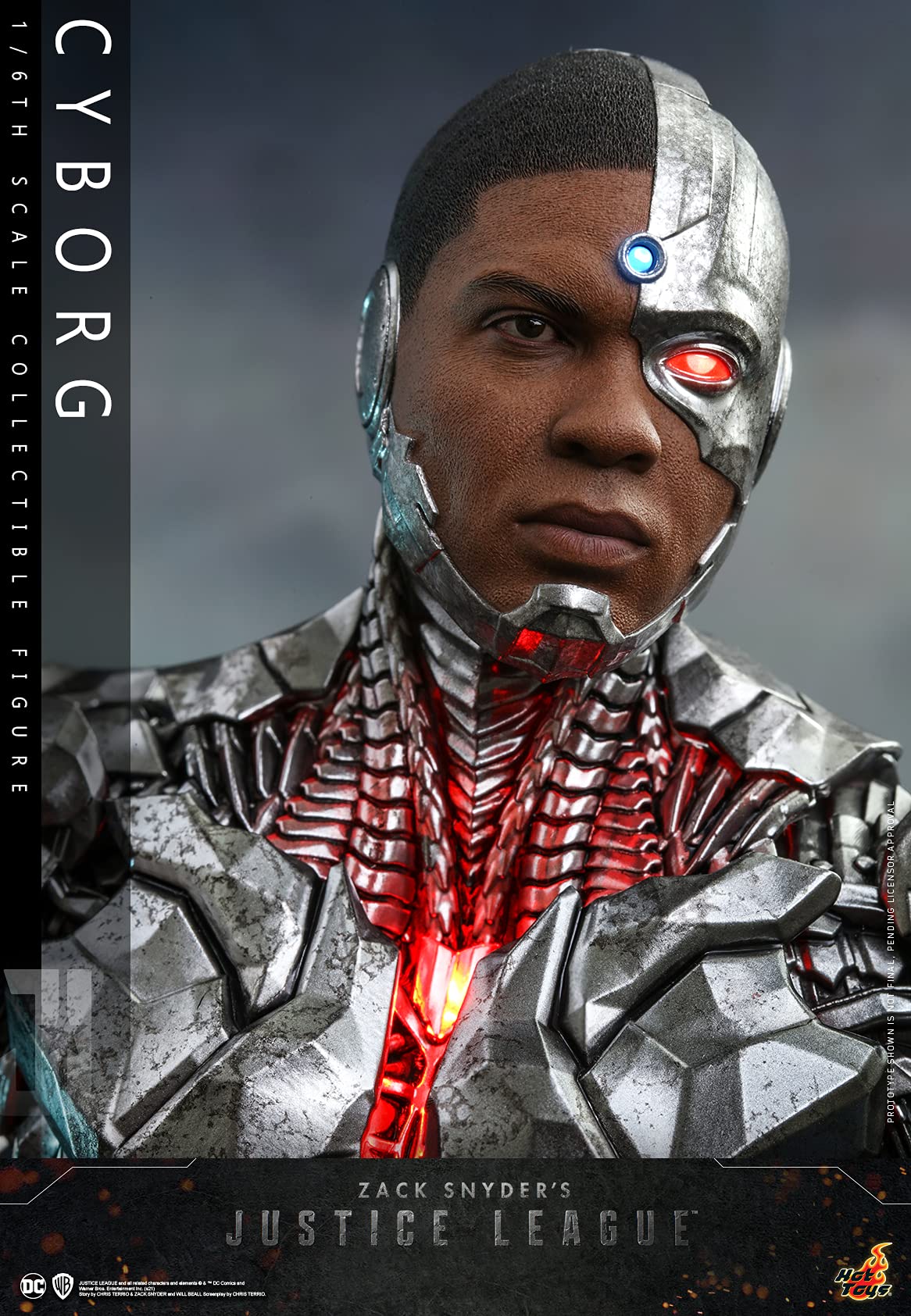 Hot Toys 1:6 Cyborg - Zack Snyder's Justice League, Silver