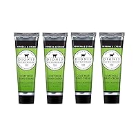 Goat Milk Skincare Verbena & Cream Scented Hand Cream Set - 4 Scented 1oz Travel Size Tubes of Hydrating Goat Milk Hand Cream - Paraben Free Mini Hand Lotion, Cruelty Free Lotion For Dry Skin