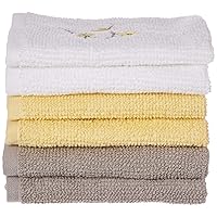 SKL Home Spring Garden Wash Cloth Set, Multicolored, 6-Pack 6 Count