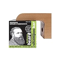Professor Fuzzworthy's ACV Beard Shampoo Bar & Magnetic Soap Holder Men's Grooming Gift Kit | 100% Natural Beard Wash with Organic Ingredients- Eco Friendly Wooden Soap Dish for Shower & Bath