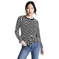 Parker womens Farris Long Sleeve Ruched Front Top