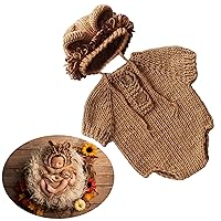 M&G House Newborn Photography Outfits Baby Crochet Knitted Photoshoot Props Animal Costume Set