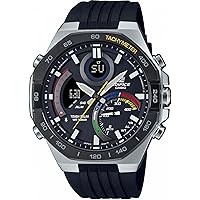 Casio Men's Analogue-Digital Quartz Watch with Plastic Strap ECB-950MP-1AEF, Black, Strip