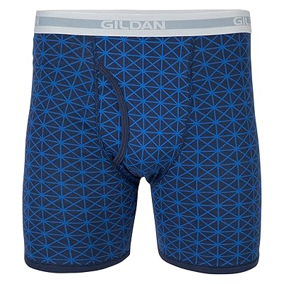Gildan Mens Underwear Boxer Briefs, Multipack, Charcoal/Navy/Sport  Grey/Military Stripe/Charcoal