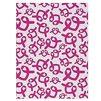 Breast Cancer Awareness Pink Ribbon Funny Jigsaw Puzzle for Adults Wooden Picture Puzzle Personalized Gifts for Men Women