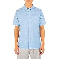 Hurley Men's One and Only Textured Short Sleeve Button Up