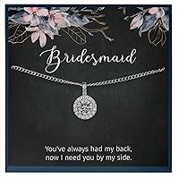 Personalized Bridesmaid Gifts for Bridesmaid Jewelry Gift for Bridemaid Necklace Bridal Party Gifts for Best Friends