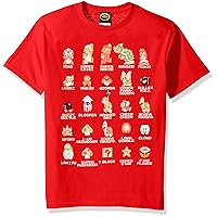 Nintendo Boys' Super Mario Pixel Cast Graphic T-shirt
