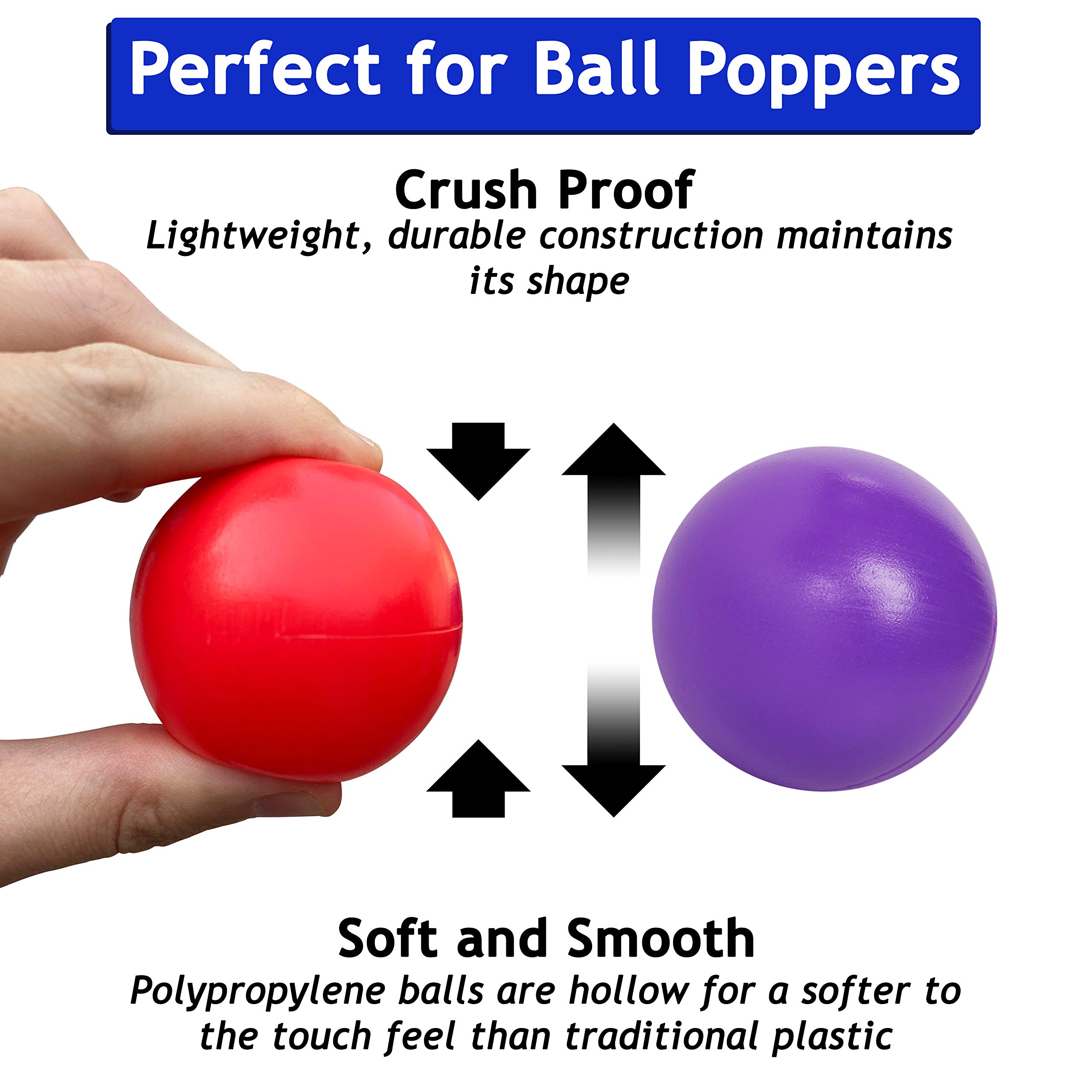 Multi-Colored Replacement Ball Set of 5 for Playskool Ball Popper Toys | Compatible with Busy Ball Popper Toy and playskool Elephant Ball Popper Replacement Balls | Colorful Baby Balls and Toy Balls