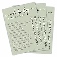 Oh Baby! True Or False Cards - Baby Shower Game & Activity - 5