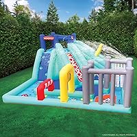 Hasbro Monopoly Splash Game – Mega Bouncer Inflatable Water Park – The Ultimate Summer Game for Kids, 2-4 players