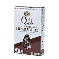 Qi'a Superfood Organic Gluten Free Cocoa Coconut Superflakes Cereal, 10 Ounce (Pack of 12), Non-GMO, 26g Whole Grains, 5g Plant Based Protein, by Nature's Path