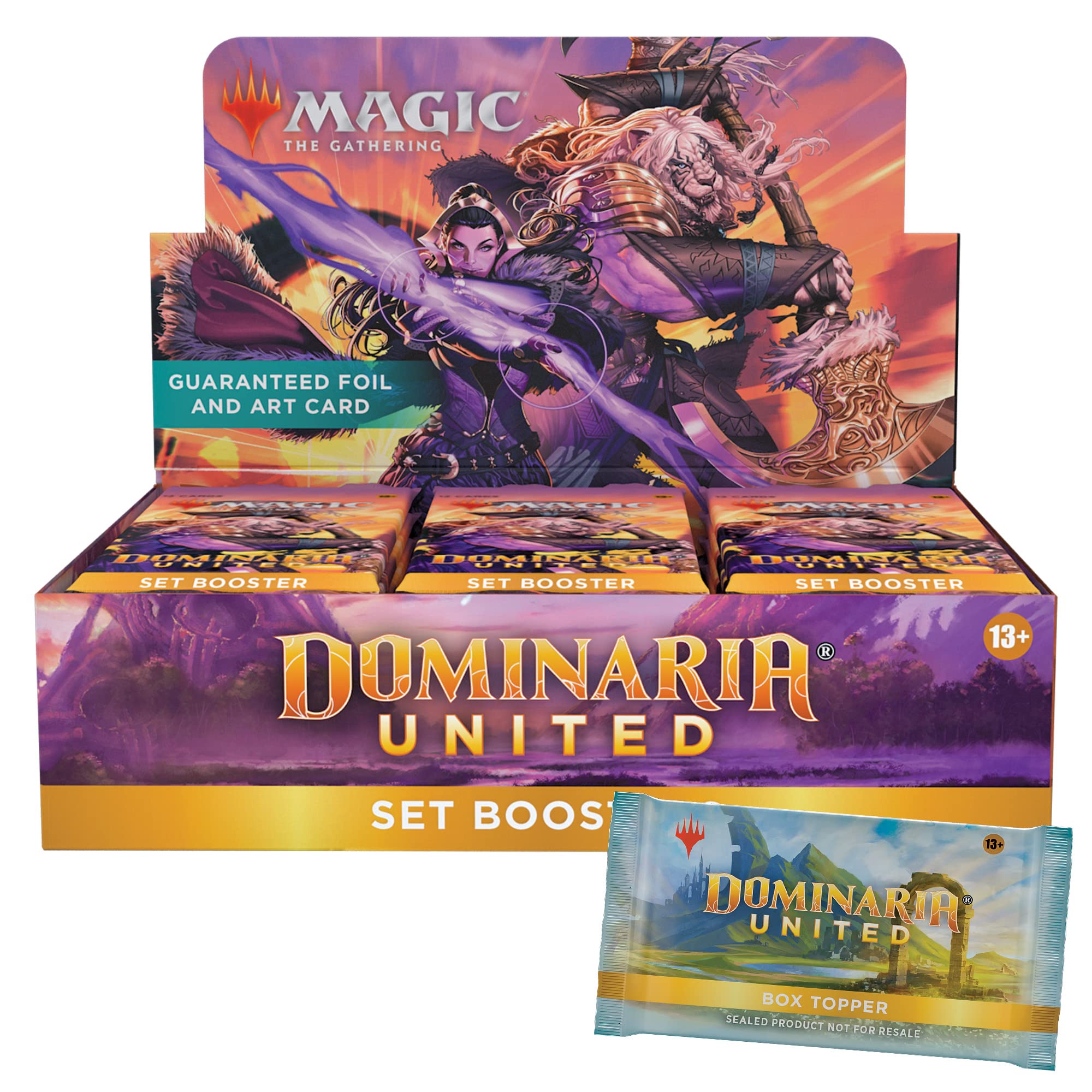 Magic: The Gathering Dominaria United Set Booster Box | 30 Packs + Box Topper Card (361 Magic Cards)