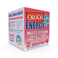 Energy Cran-Raspberry Multi Vitamin Drink Mix - Amino Energy Powder, Gluten Free, Detox, Dairy Free, Caffeine Free - Drink Your Vitamins for the Rigors of Daily Life - 30 Packets (8.25oz)