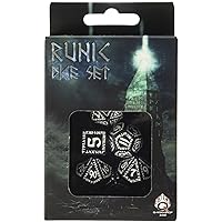 Q-Workshop Runic Dice Black/White (7) Board Game