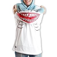 MouthMan® Unisex-Adult Shark Hoodie Shirt