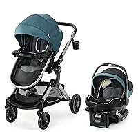Modes Nest Travel System, Includes Baby Stroller with Height Adjustable Reversible Seat, Pram Mode, Lightweight Aluminum Frame and SnugRide 35 Lite Elite Infant Car Seat, Bayfield