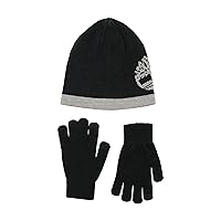 Timberland boys Cuffed Hat & Magic Glove Gift SetCold Weather Hat