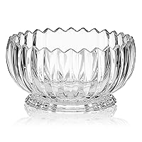 Mikasa Estate Crystal Footed Bowl, Serving Tray, Clear