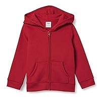 Amazon Essentials Girls and Toddlers' Fleece Zip-Up Hoodie Sweatshirt