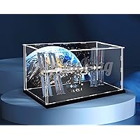 Acrylic Display Case for LEGO International Space Station 21321 (Lego Set is not included) (with Theme Background)