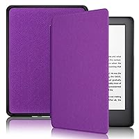 All-New Case for 6.8” Kindle Paperwhite 11th Generation 2021 - New Leather Smart Cover with Auto Sleep - Cross Pattern Solid Color