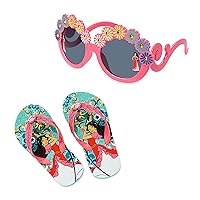 Disney Store Elena of Avalor Flip Flops and Sunglasses Set