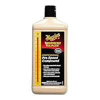 Meguiar’s Pro Speed Compound M10032 - Fast-Cutting Compound for Heavy Scratch and Swirl Removal - Professional Car Polish - Compound that Removes up to 1200 Grit Sanding Marks, 32 Oz
