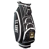 Team Golf Military Lightweight, 10-Way Club Divider, Spring Action Stand, Insulated Cooler Pocket, Velcro Glove and Umbrella Holder & Lift Assist Handles