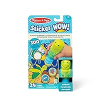 Melissa & Doug Sticker WOW!™ 24-Page Activity Pad and Sticker Stamper, 300 Stickers, Arts and Crafts Fidget Toy Collectible Character – Sea Turtle - FSC Certified