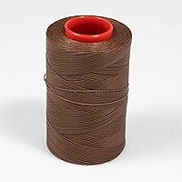 1.0mm Ritza 25 Tiger Thread - Braided Polyester Thread - Waxed for Leather Hand Sewing - Made in Germany - Full Factory Sealed Spools Manufactured by Julius Koch - 500 Meters, Havanna Cigar - JK77