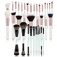 Jessup Makeup Brushes Set Professional T215 Bundled with Double Sided Makeup Brushes Set T500