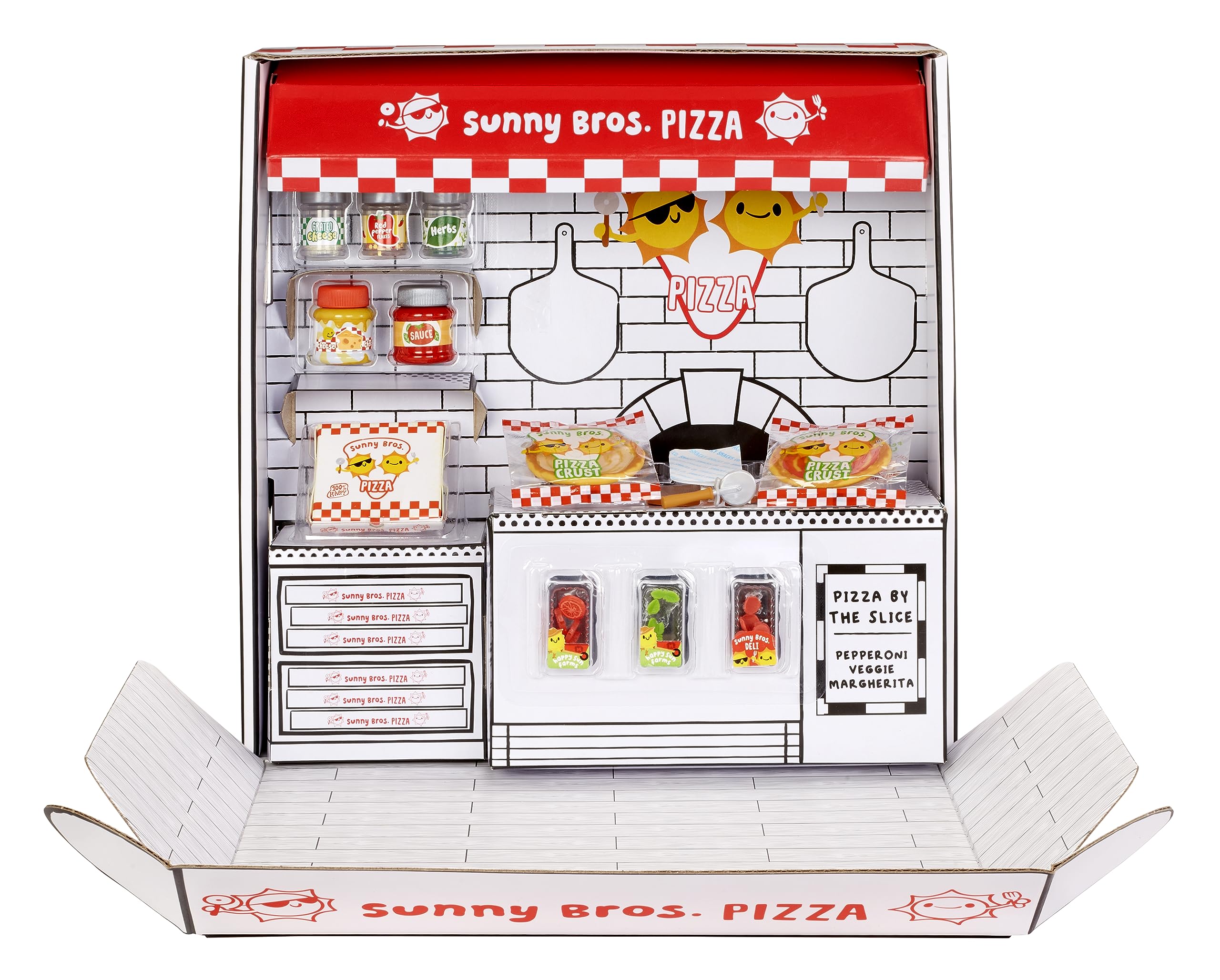 MGA's Miniverse Make It Mini Food Make It Mini Pizza Party Amazon Exclusive, Mini Collectibles, DIY, Resin Play, Replica Food, NOT Edible, Collectors, 8+