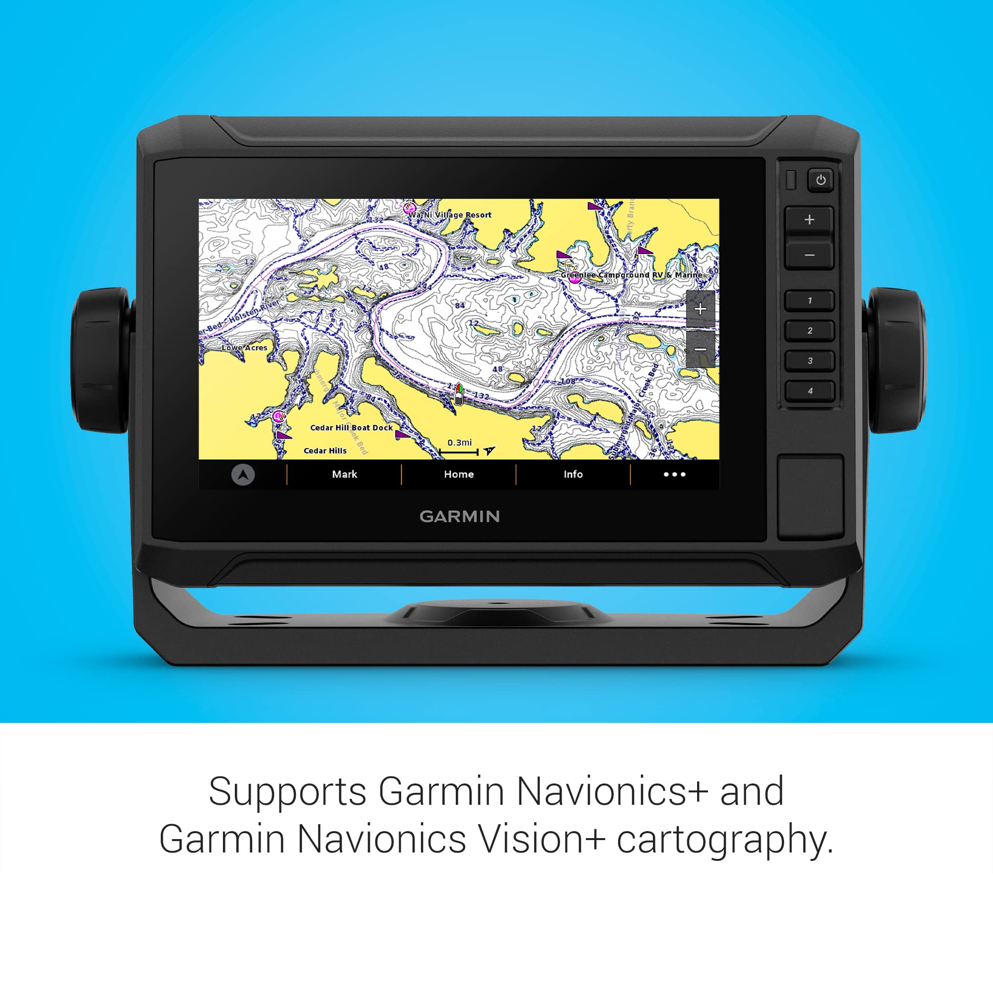 Garmin ECHOMAP UHD2 74sv with GT54 Transducer, 7” Touchscreen Chartplotter, Garmin Navionics+ U.S. Coastal
