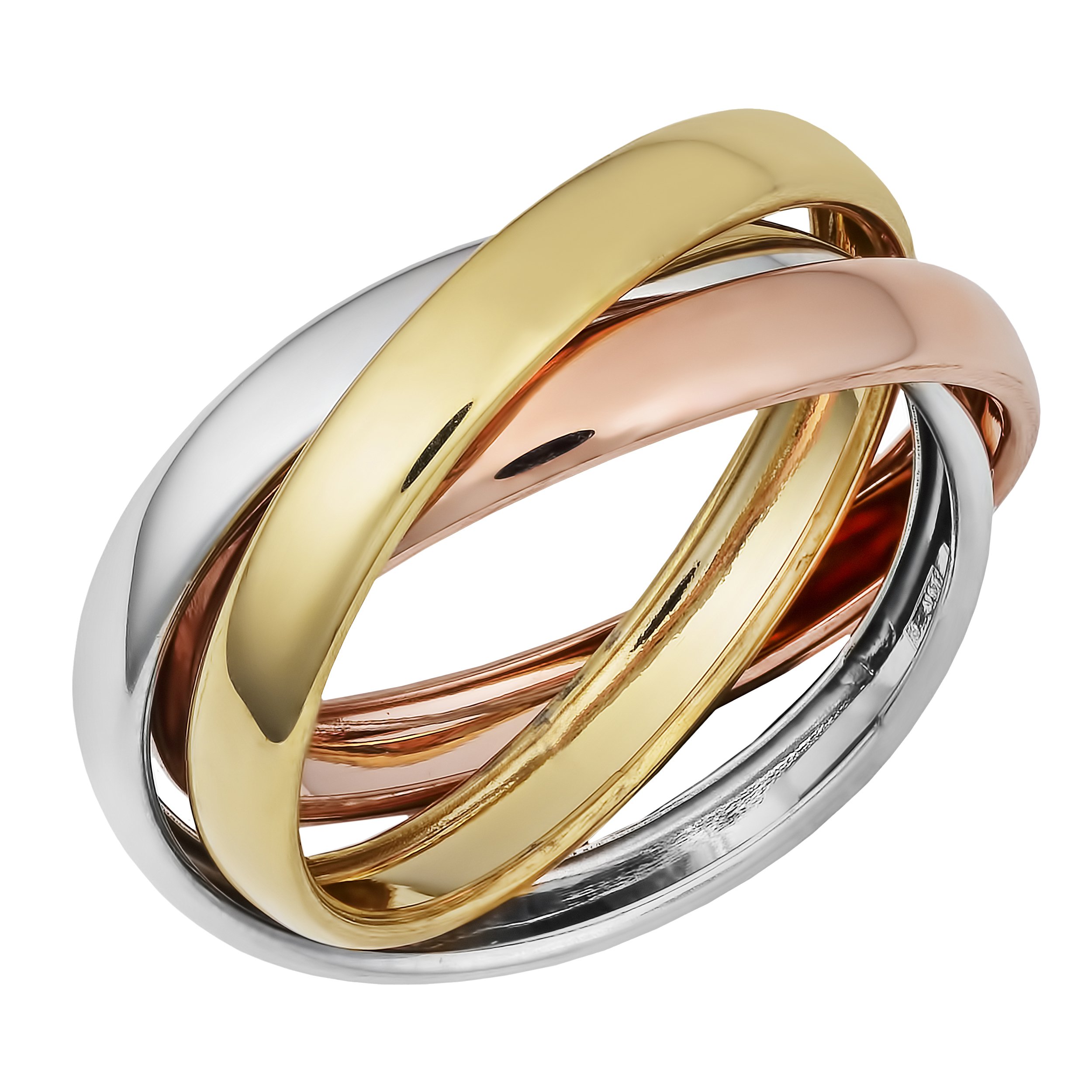 Cartier Tri-Color Trinity Rolling Ring — DeWitt's Diamond & Gold Exchange