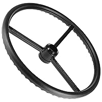 Caltric Steering Wheel Compatible with Ford/New Holland 6600 6610 Tractors D6NN3600B 18