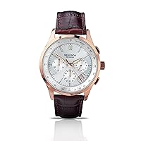 Sekonda Men's Quartz Watch with Analogue Display and Brown Leather Strap