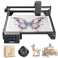 Longer Ray5 20W Laser Engraver, 120W Laser Cutter and High Accuracy Laser Engraving Machine, CNC Machine for DIY Personalized Gift, Wood, Metal, Acrylic, Leather, Glass Laser Class ii