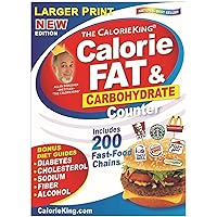 CalorieKing Larger Print Calorie, Fat & Carbohydrate Counter CalorieKing Larger Print Calorie, Fat & Carbohydrate Counter Paperback