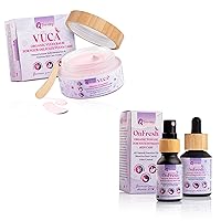 Vulva Balm (2 oz); Vulva Cream Intimate Vulva Moisturizer for Women, Feminine Relief Care Balm + Natural Yoni Oil for Women PH Balance, Dryness & Wetness (2 pcs Bundle: 1+0.5 fl oz) Sensitive Skin