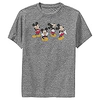 Disney Mickey Mouse Poses Portrait Boys Performance T-Shirt
